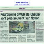 Pourquoi le SMUR de Chauny sort plus souvent sur Noyon